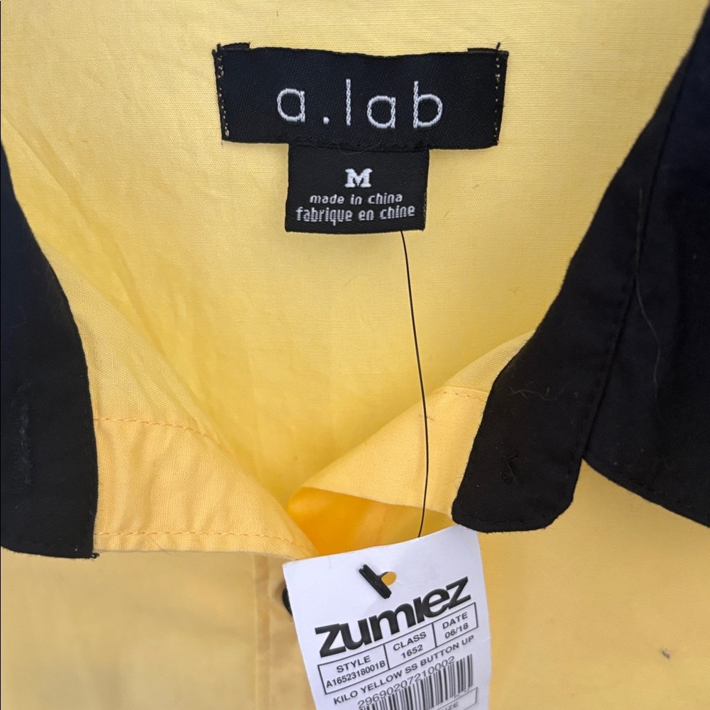 NWT A.Lab Bowling Shirt Size Medium - Picture 3 of 6